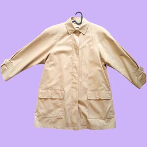 NWOT London Fog Trench Coat  Limited Edition Vintage Tan Size Petite 10